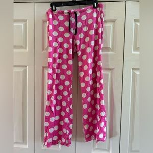 So Pink/White Polka Dot Pajama Pants
